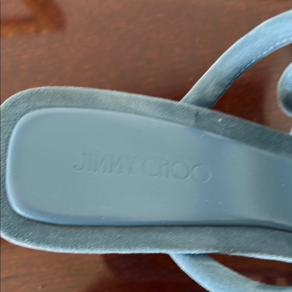 Jimmy Choo Blue Sandals with Square Toe Design - Picture 3 of 6
